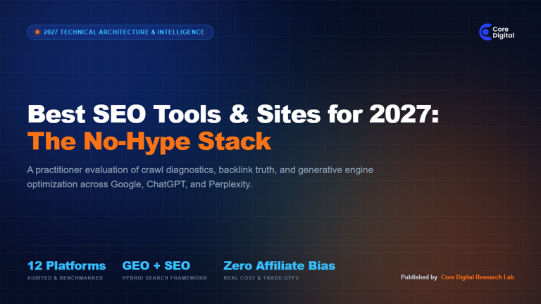 Best SEO Tools and Sites for 2027 Featured Banner Core Digital
