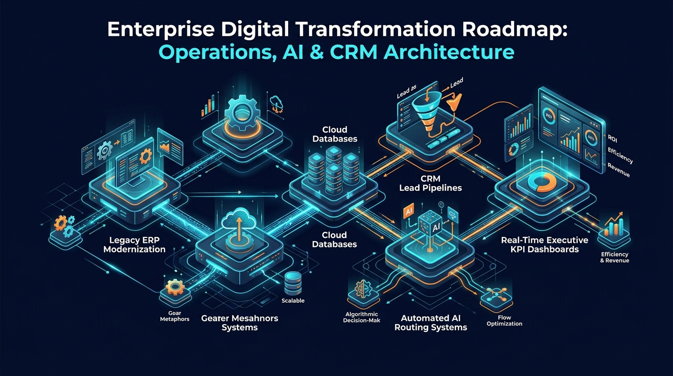 Enterprise Digital Transformation Roadmap Corporate Operations AI and CRM