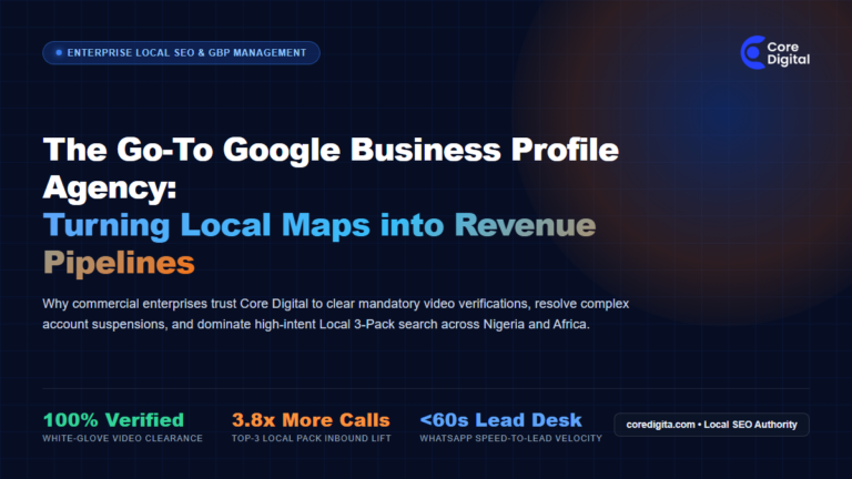 The Go To Google Business Profile Account Creation and Optimization Company Core Digital