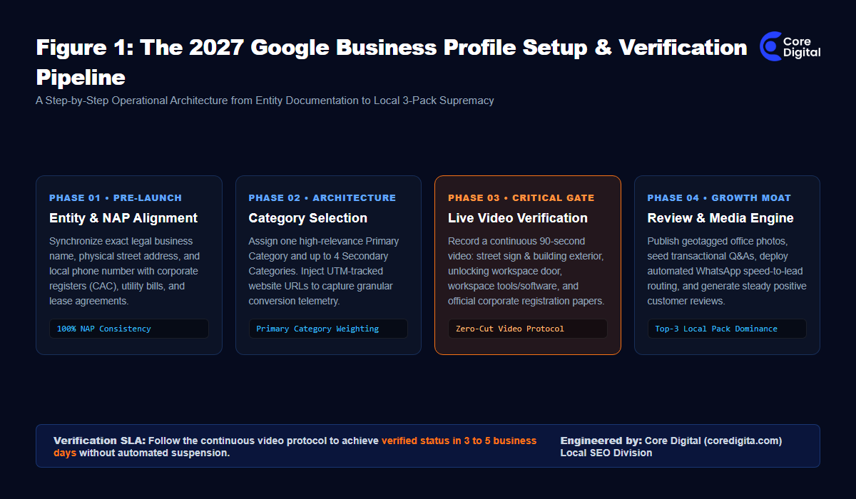 The 2027 Google Business Profile Setup and Verification Pipeline Flowchart Core Digital