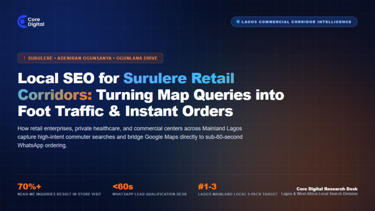 Local SEO for Surulere Retail Corridors Lagos Mainland Core Digital