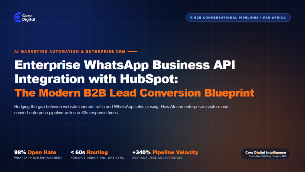 Enterprise WhatsApp Business API Integration with HubSpot CRM
