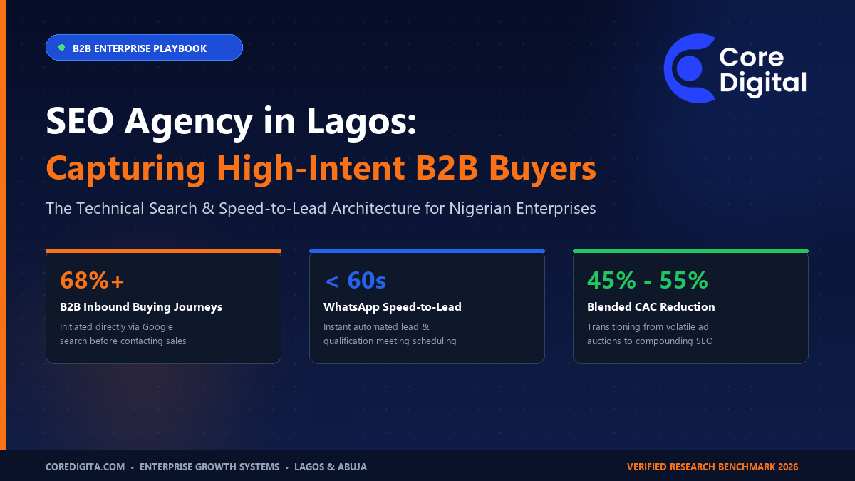 SEO Agency in Lagos: Enterprise Playbook for Capturing High-Intent B2B Commercial Buyers
