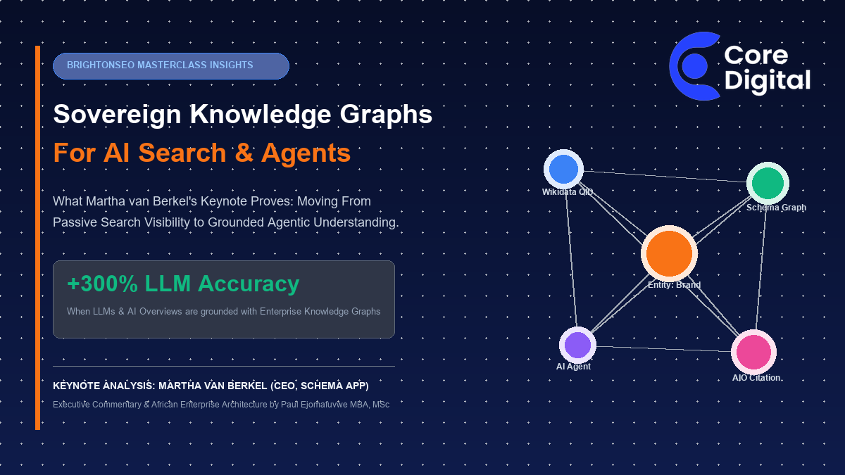 Sovereign Knowledge Graphs For AI Search Martha van Berkel BrightonSEO Analysis Core Digital