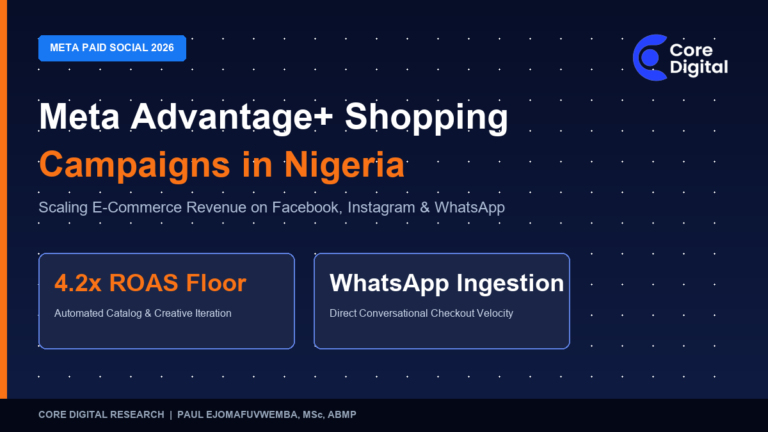 Meta Advantage+ Shopping Campaigns in Nigeria - Scaling E-Commerce Revenue on Facebook and Instagram