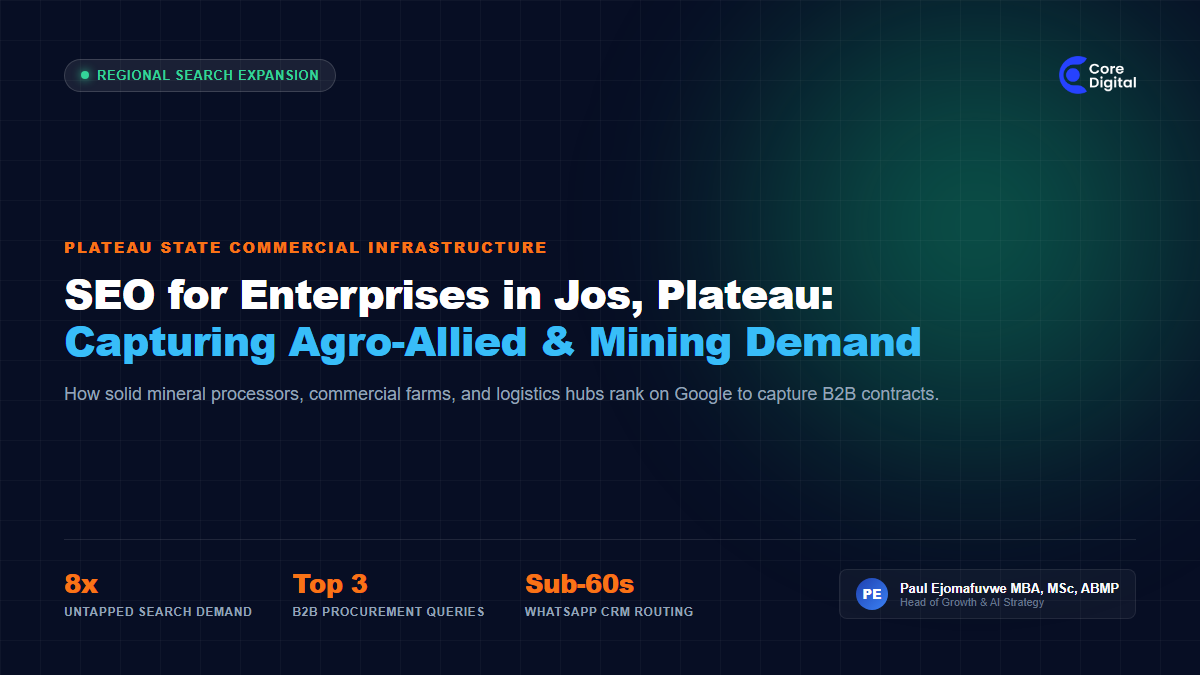 SEO Enterprises Jos Plateau State Mining Agriculture Core Digital