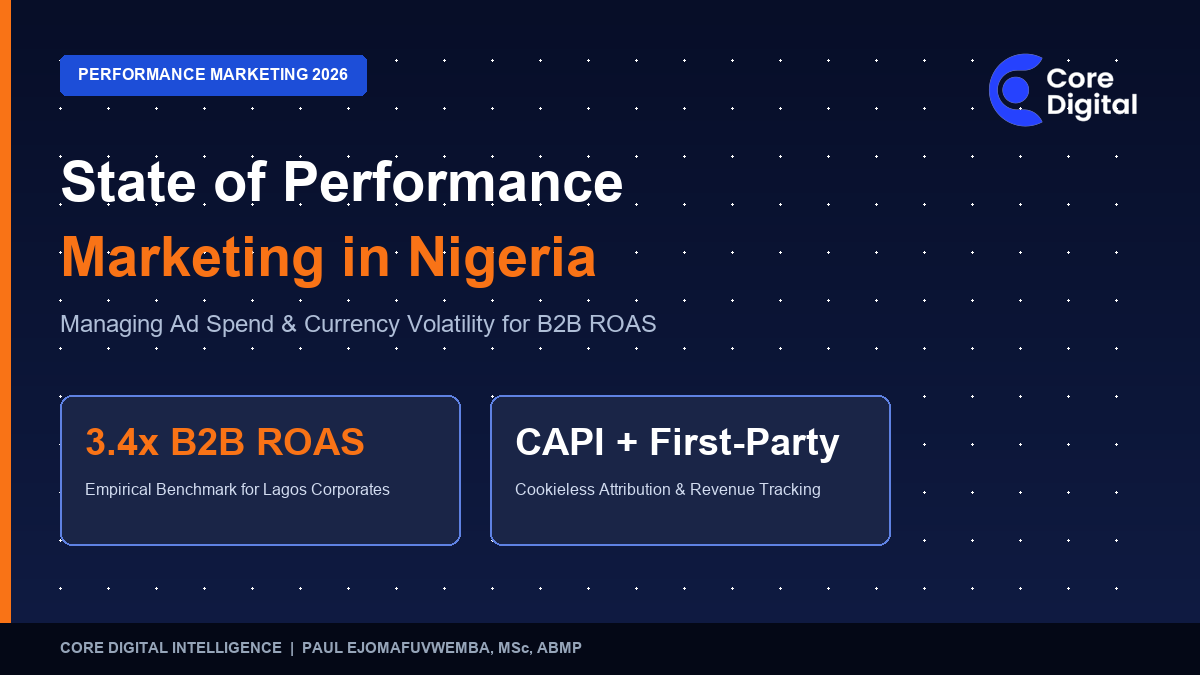 State of Performance Marketing in Nigeria 2026 - B2B ROAS and Ad Spend Optimization